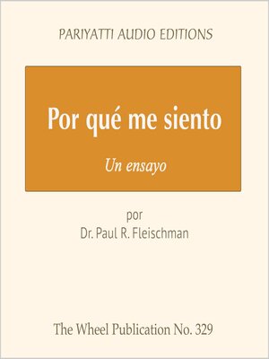 Por qué me siento - Audiobook